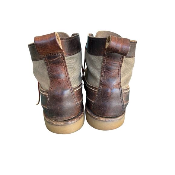 Red Wing 1907 Lace Up Work Boots Men’s Sz 8.5 D Brown Leather - Picture 2 of 6